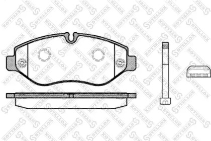 Комплект тормозных колодок STELLOX 001 093L-SX